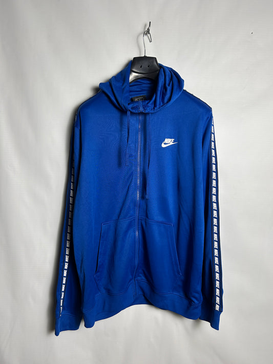 Nike Dri Fit Blue Zip Upper - Large