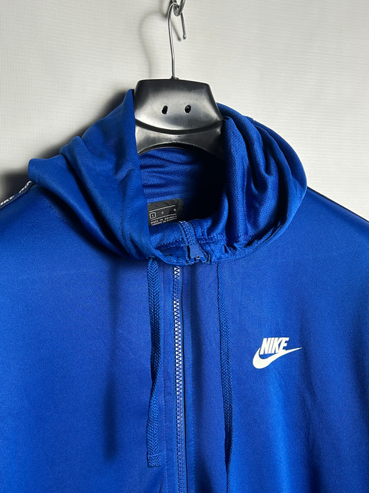Nike Dri Fit Blue Zip Upper - Large