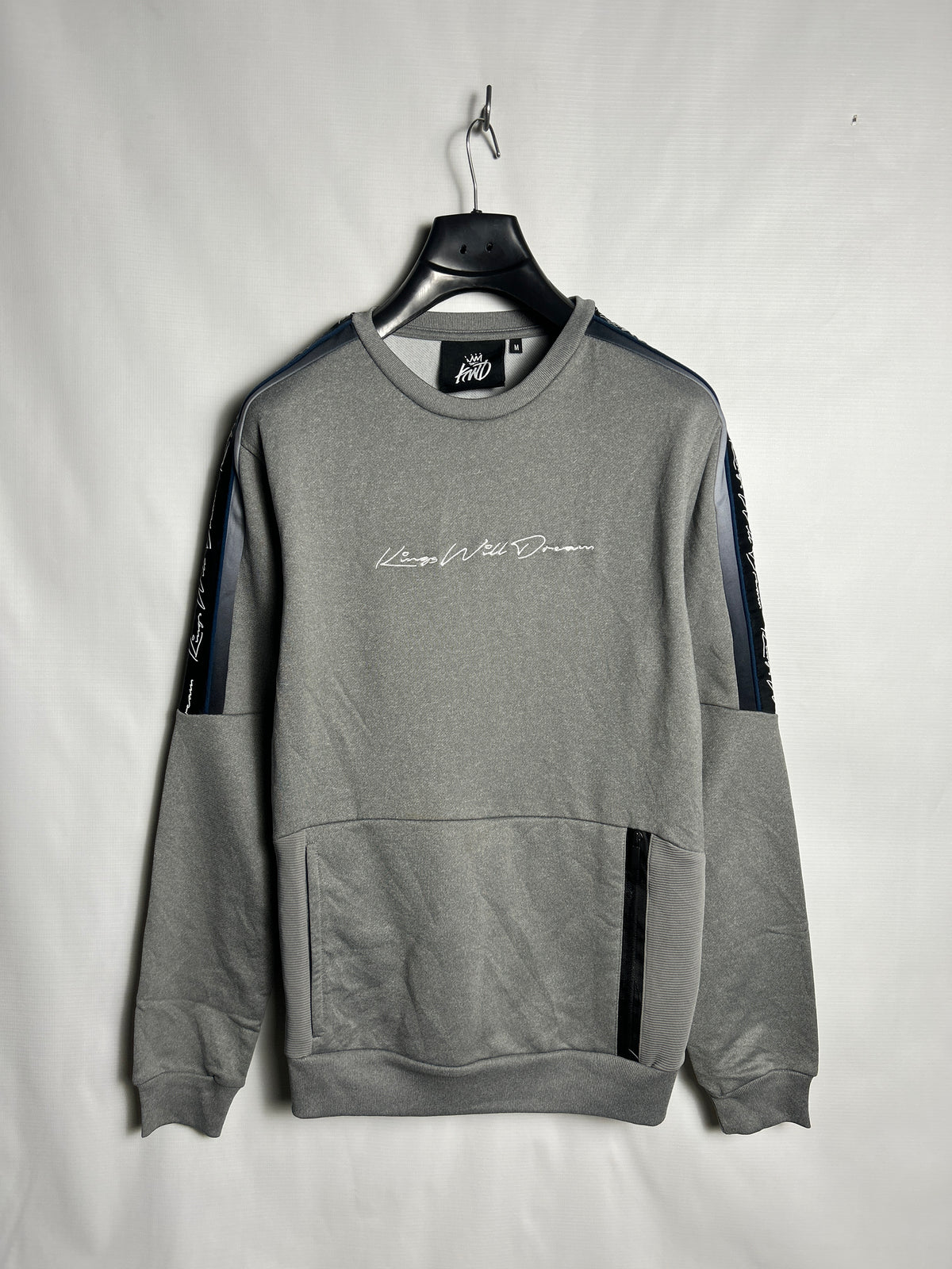 Kings Will Dream Grey Sweater Round Neck - Medium