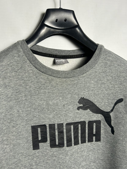 Puma Big Logo Grey Sweater - Small