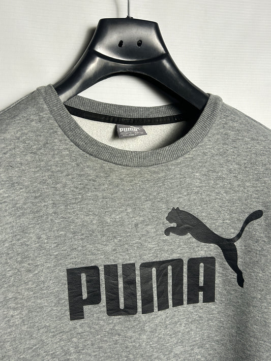 Puma Big Logo Grey Sweater - Small