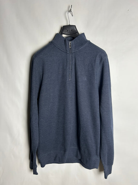 Reserve Blue Half Zip Sweater - Large