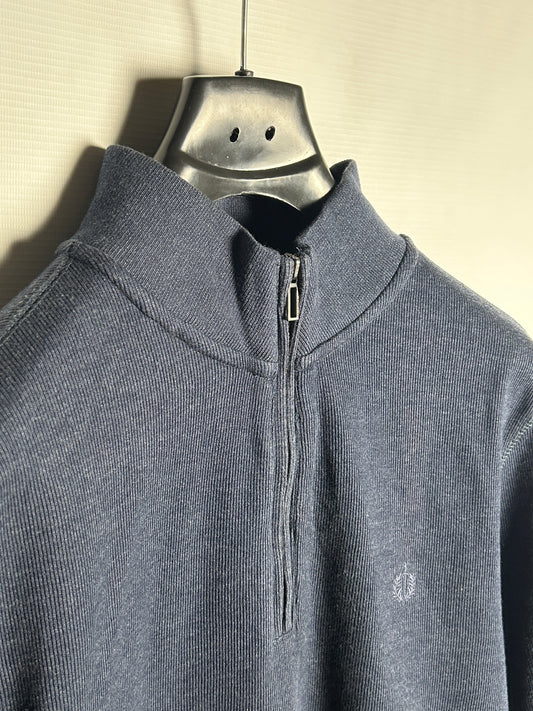 Reserve Blue Half Zip Sweater - Large