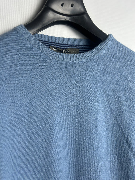 Samuel Windsor Blue Sweater - Large