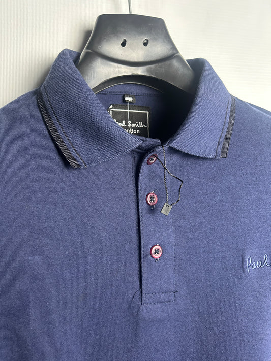 Paul Smith Blue Sweater Polo - Large