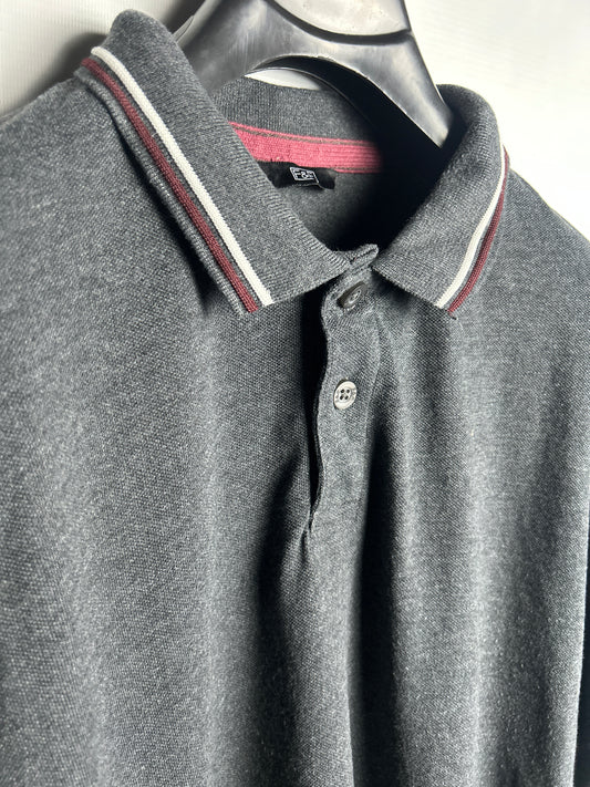 F&F Grey Sweater Polo - Large