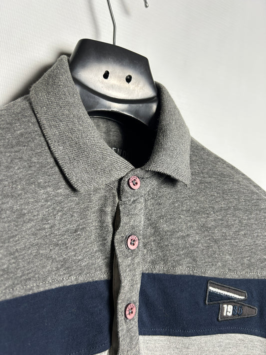Losan Grey Sweater Polo - Medium