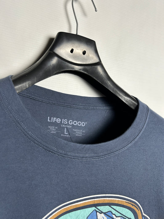 Life Is Good Blue Sweater - Large
