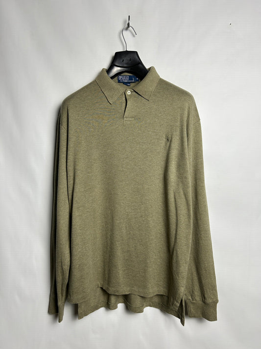 POLO Army Green Sweater Polo - Medium