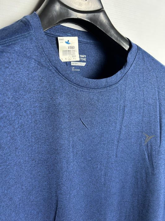 Old Navy Go Dry Blue Round Neck - Large