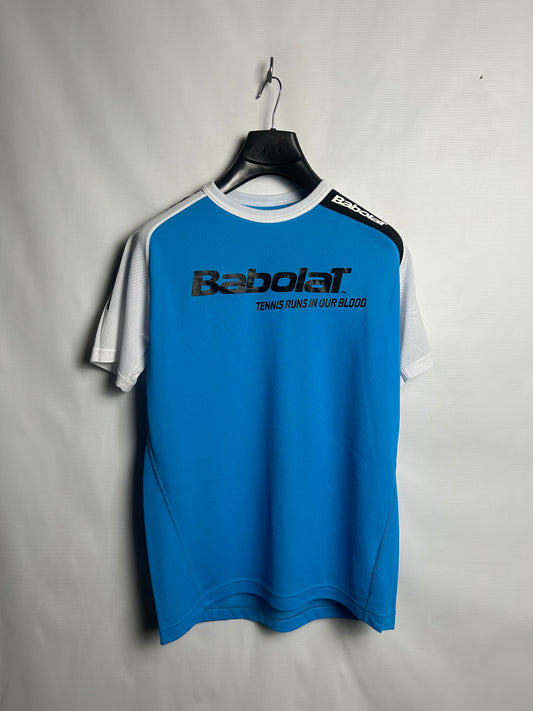 Babolar Big Logo Blue Round Neck - Medium