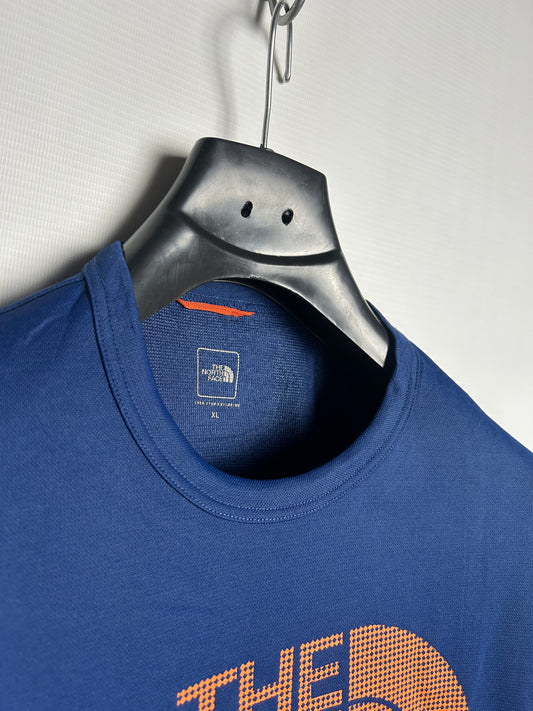 The North Face Big Logo Blue Round Neck - XL