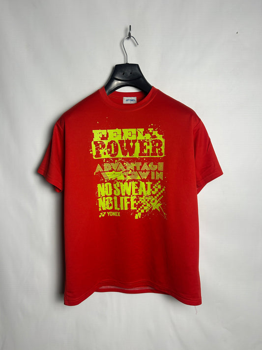 Yonex Red Big Logo Round Neck - Medium
