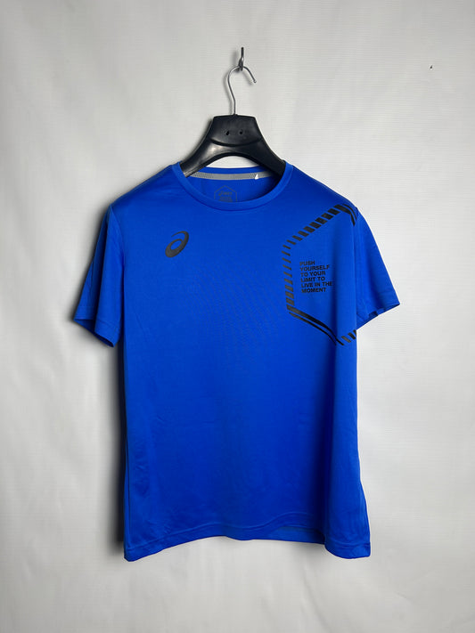 Asics Big Logo Blue Round Neck - Medium