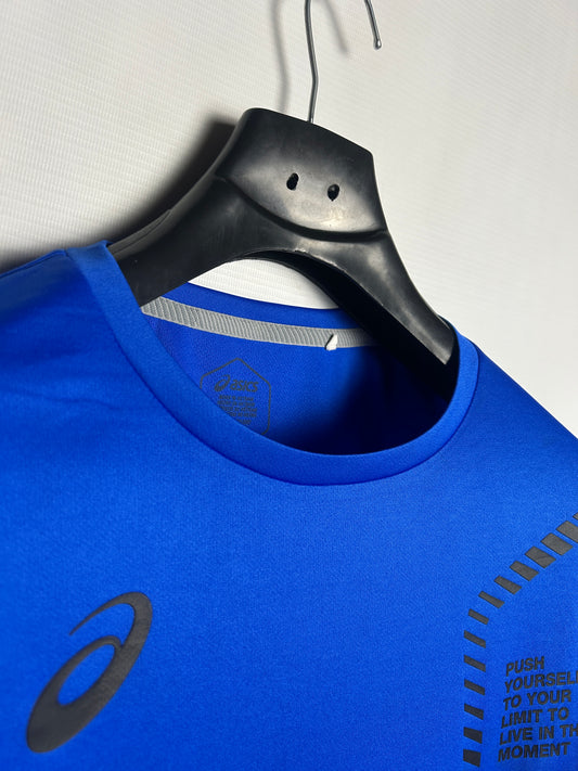 Asics Big Logo Blue Round Neck - Medium