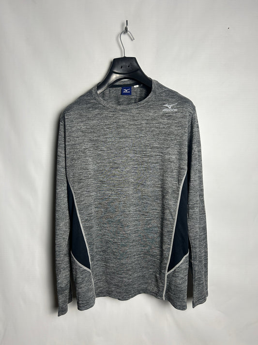 Mizuno Grey Round Neck Full Sleeves - XL