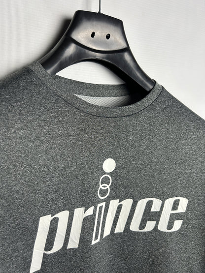 Prince Grey Big Logo Round Neck - Large