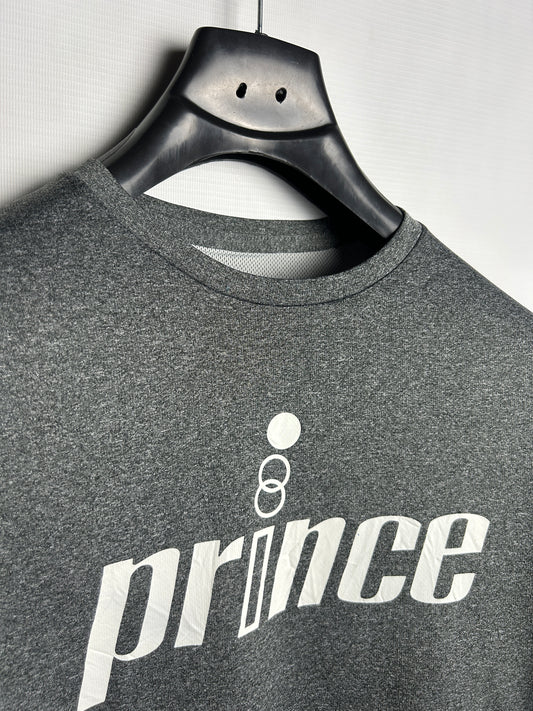 Prince Grey Big Logo Round Neck - Large