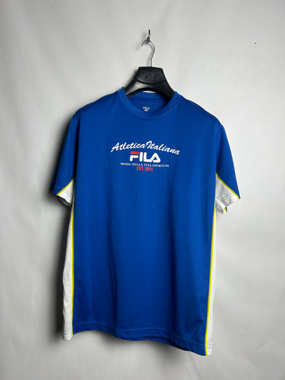 Fila Big Logo Blue Round Neck - Large