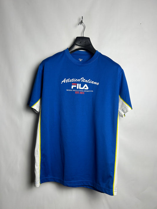 Fila Big Logo Blue Round Neck - Large