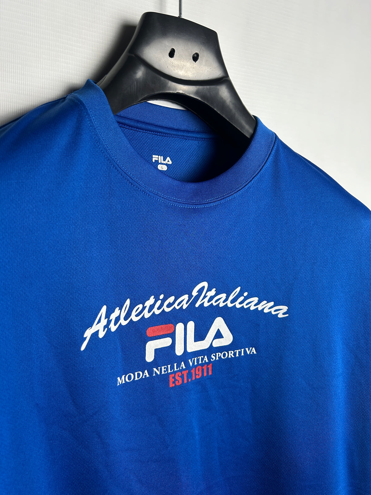 Fila Big Logo Blue Round Neck - Large