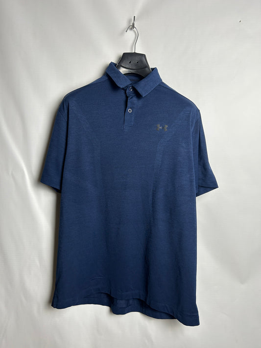 Under Armour Heat Gear Blue Polo - LG