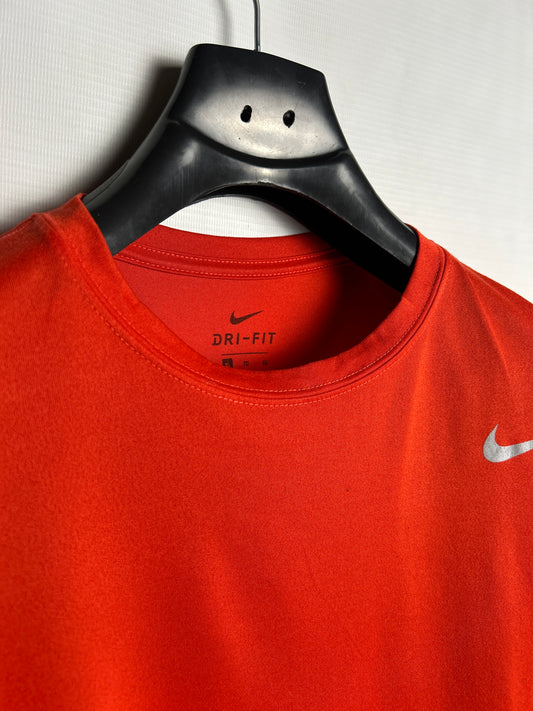 Nike Dri Fit Orange Round Neck - XL
