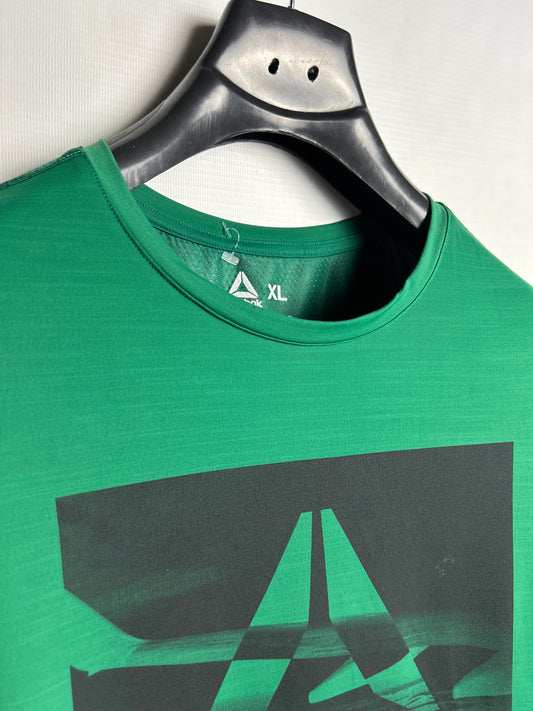 Reebok Activechill Green Big Logo Round Neck - XL