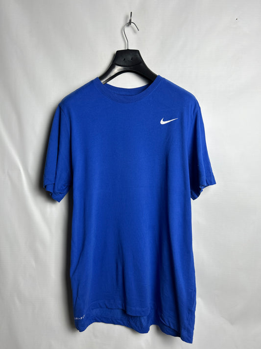 The Nike Tee Dri Fit Blue Round Neck - Large