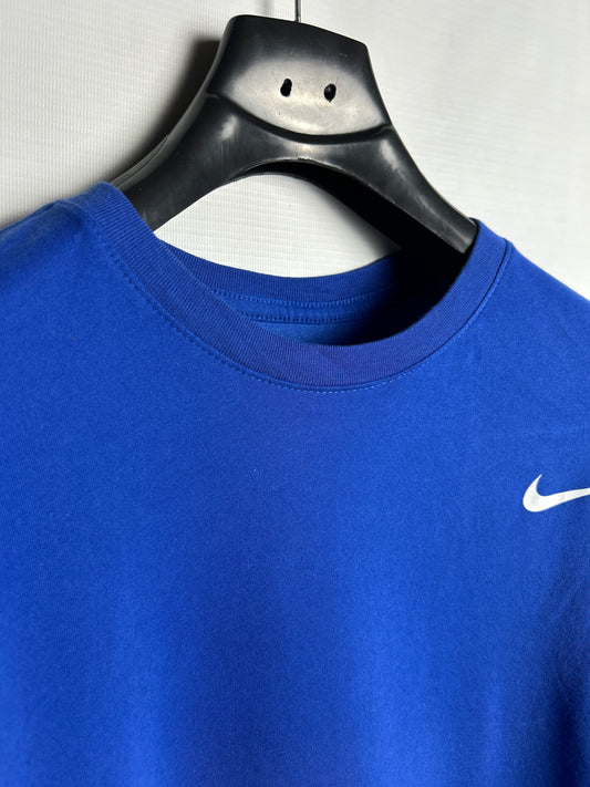 The Nike Tee Dri Fit Blue Round Neck - Large