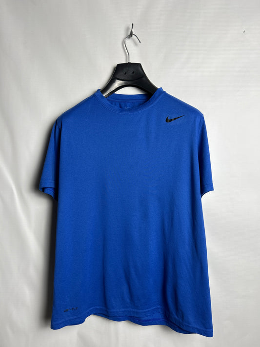 Nike Dri Fit Blue Round Neck - Large