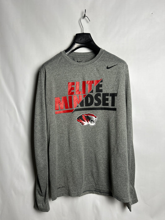 The Nike Tee Grey Full Sleeves Roudn Neck - Large