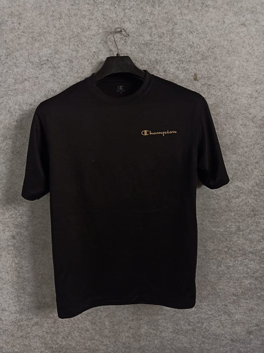 Pre Loved Champion Black Round Neck - Medium
