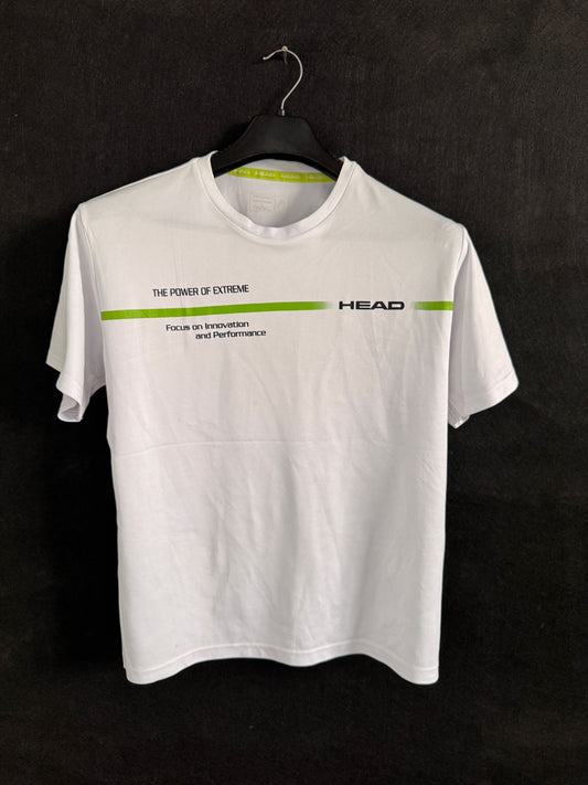 Pre Loved Head White/Green Round Neck - Medium