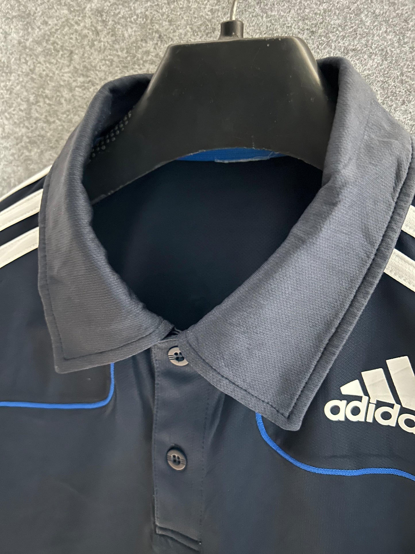 Adidas Blue Polo  - Medium