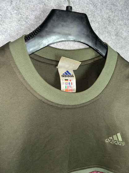 Adidas Green Round Neck - Large