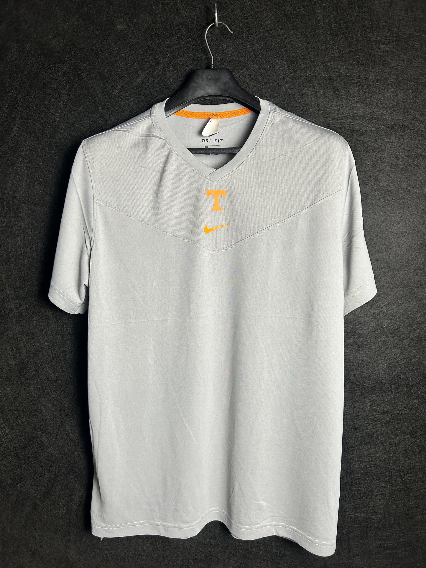 Nike Gray V Neck Tee - XL