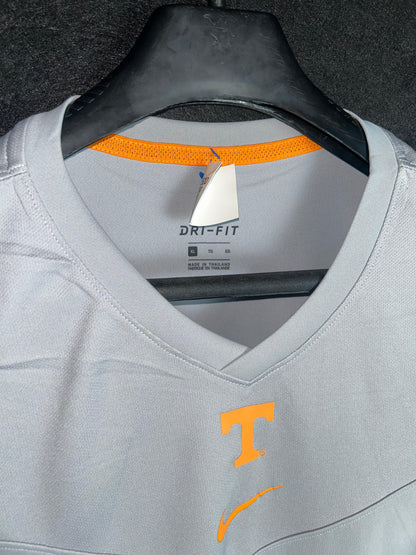 Nike Gray V Neck Tee - XL