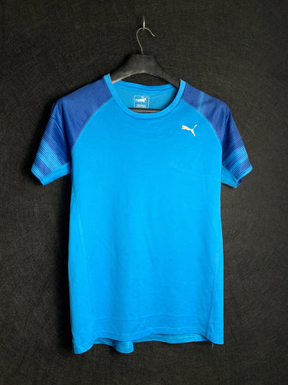 Puma Blue Round neck Tee - Medium