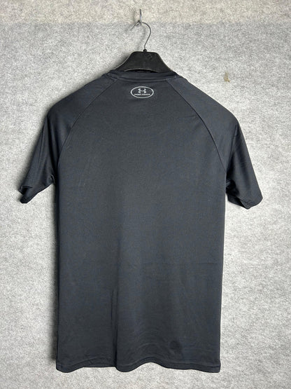 Under Armour Black Round Neck Tee - Medium