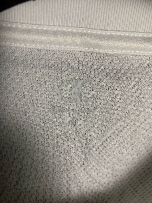 Champion White Round Neck Tee - Large