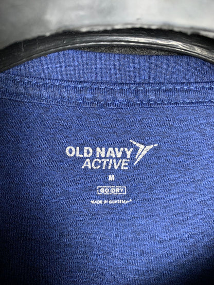 Old Navy Active Blue Textured Tee-  Medium