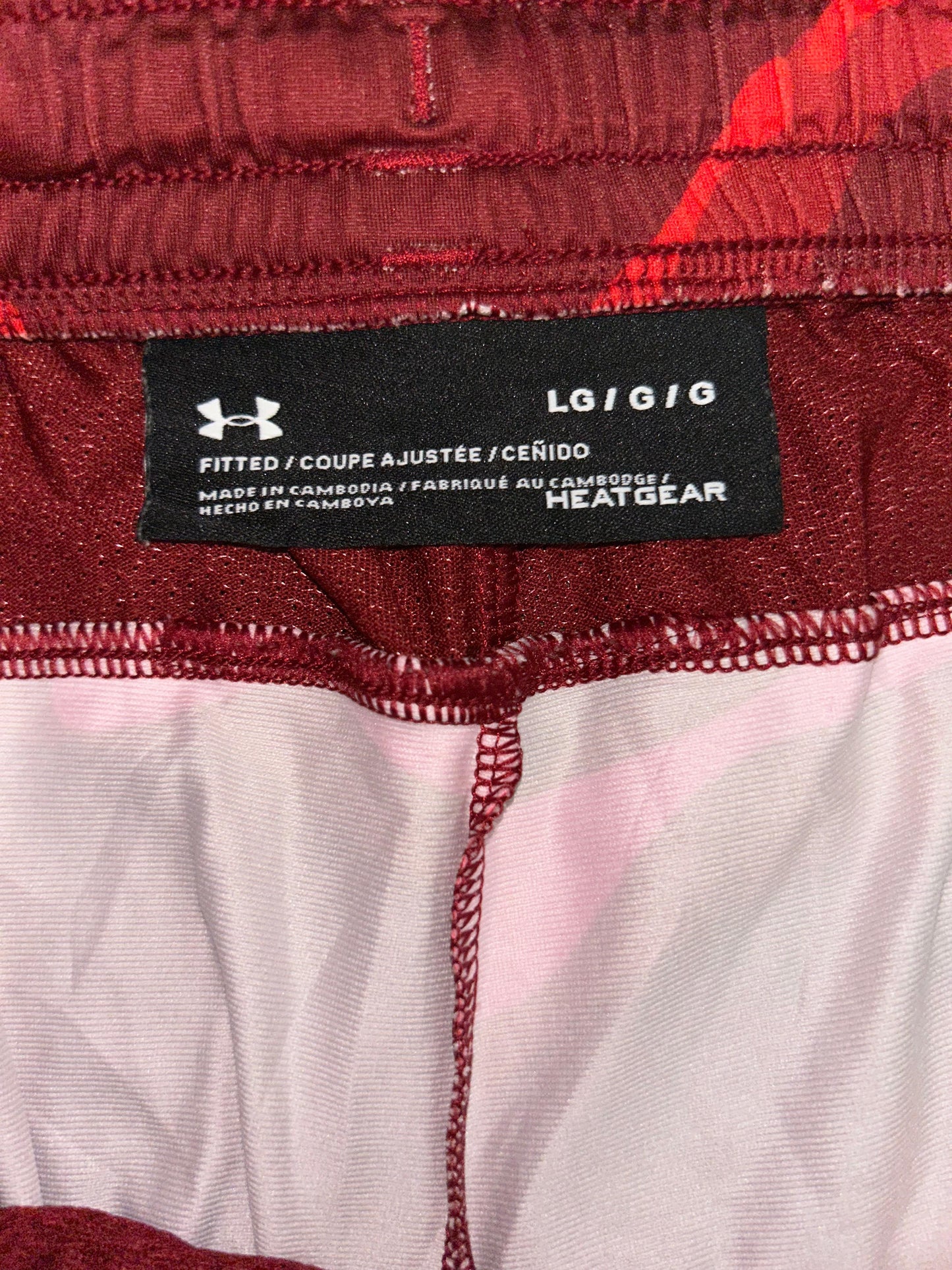 Under Armour Red Printed Short - Large