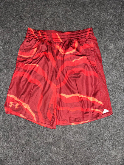 Under Armour Red Printed Short - Large