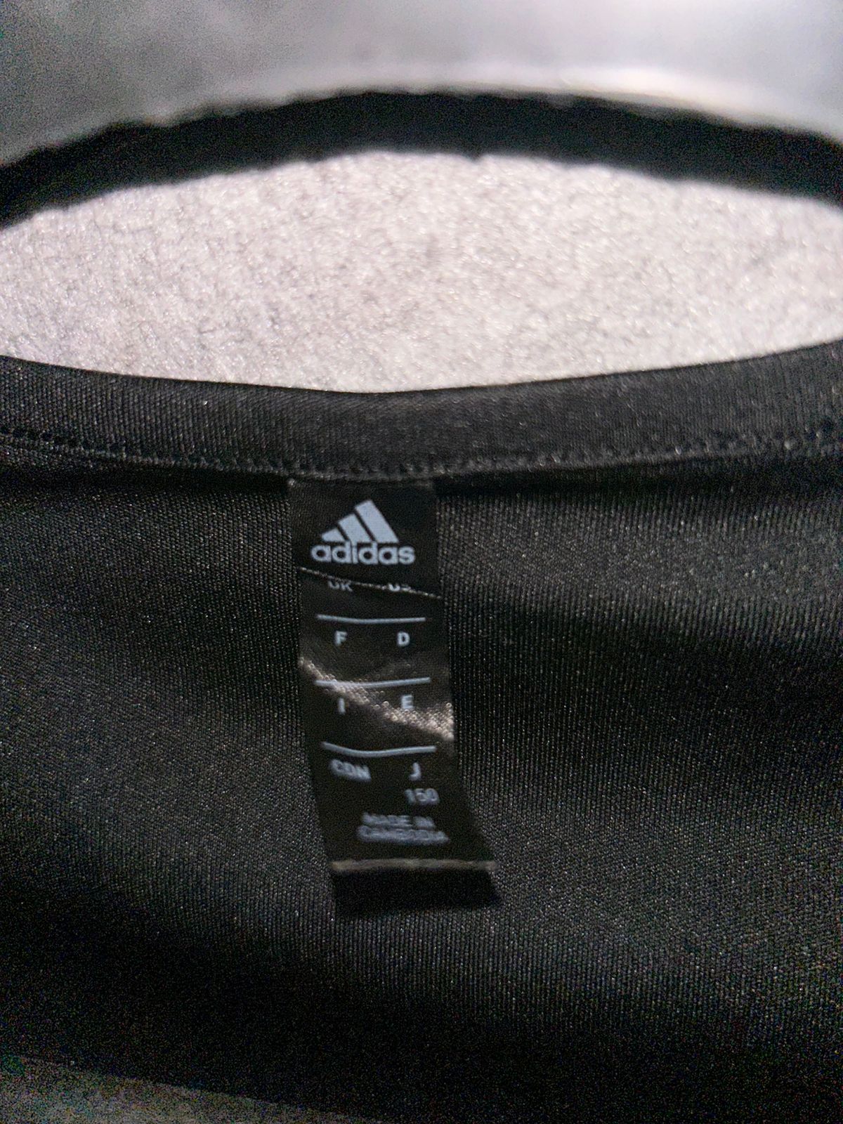 Adidas Climalite Black Shirt - Juniors Large