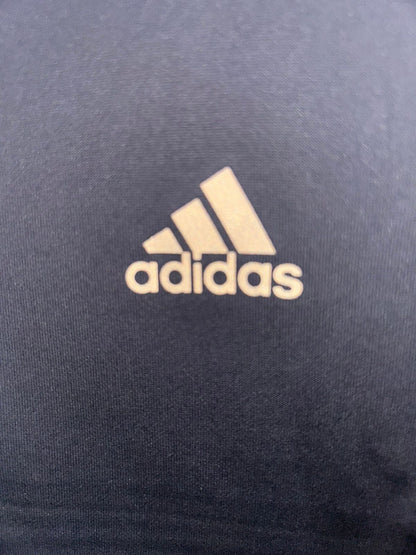 Adidas Gray & Black Kids Polo - Medium