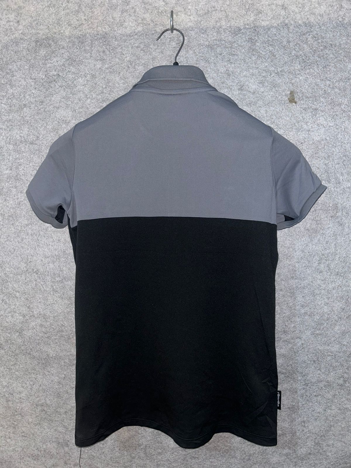 Adidas Gray & Black Kids Polo - Medium