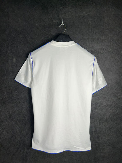 Adidas White & Silver Lines Tee - Medium