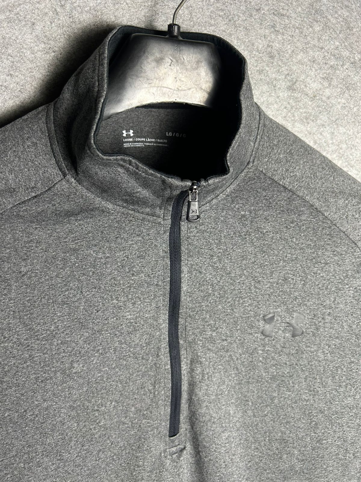 Under Armour Gray Half Zip - Large