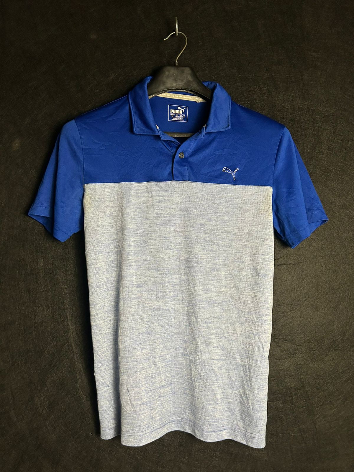 Puma Gray & Blue Polo - Small